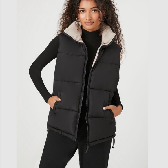 reversible puffer vest - Picture 3 of 4